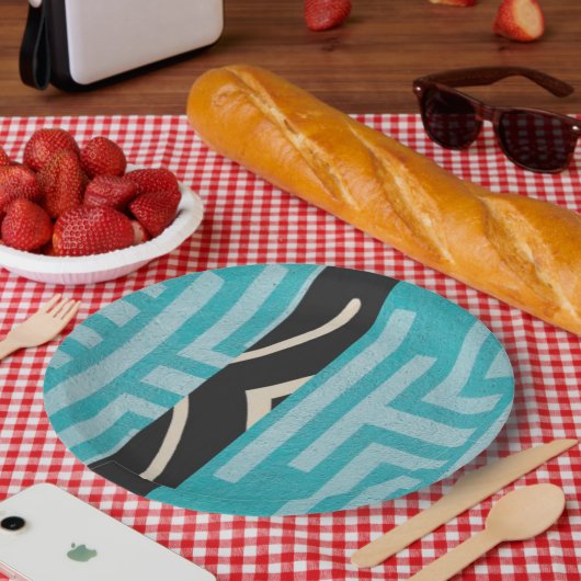 Sophisticated Luxury African Caribbean Island Papieren Bordje (Picknick)