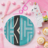 Sophisticated Luxury African Caribbean Island Papieren Bordje (Feest)