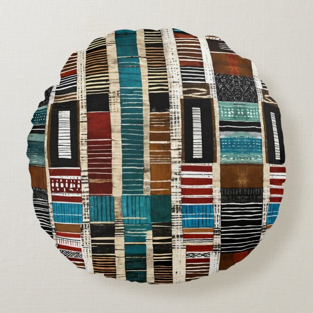 Sophisticated Luxury African Caribbean Island Rond Kussen (Voorkant)