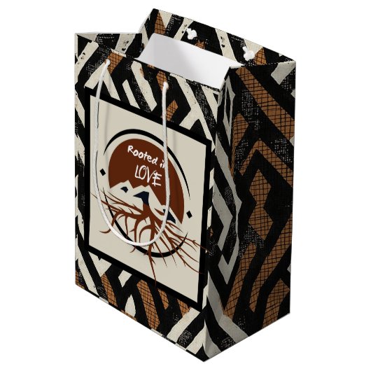 Sophisticated Luxury African Caribbean Medium Cadeauzakje (Achterkant Gekanteld)
