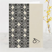 Sophisticated Luxury African Caribbean Minimalist Kaart (Gele Bloem)