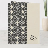 Sophisticated Luxury African Caribbean Minimalist Kaart (Achterkant)