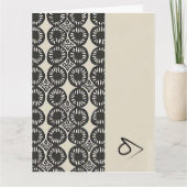 Sophisticated Luxury African Caribbean Minimalist Kaart (Voorkant)