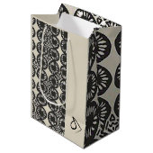 Sophisticated Luxury African Caribbean Minimalist Medium Cadeauzakje (Voorkant Gekanteld)