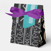 Sophisticated Luxury African Caribbean Mudcloth Bedankdoosjes (Voorkant Zijde)