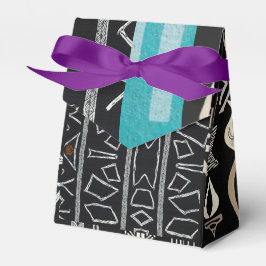 Sophisticated Luxury African Caribbean Mudcloth Bedankdoosjes