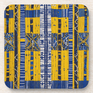Sophisticated Luxury African Caribbean Mudcloth Bier Onderzetter