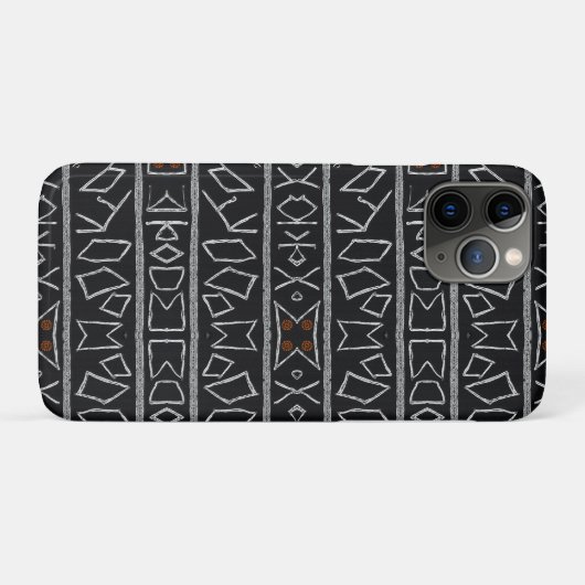 Sophisticated Luxury African Caribbean Mudcloth Case-Mate iPhone Case (Achterkant (horizontaal))