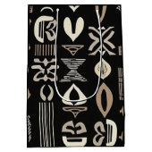 Sophisticated Luxury African Caribbean Mudcloth Medium Cadeauzakje (Achterkant)