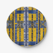 Sophisticated Luxury African Caribbean Mudcloth Papieren Bordje (Voorkant)