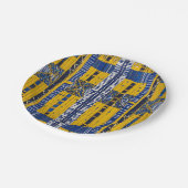 Sophisticated Luxury African Caribbean Mudcloth Papieren Bordje (Gekanteld)