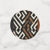 Sophisticated Luxury African Caribbean Paper Bord Confetti (Kleine voorkant)