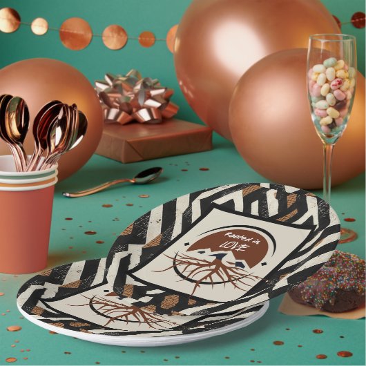 Sophisticated Luxury African Caribbean Papieren Bordje (Multi)