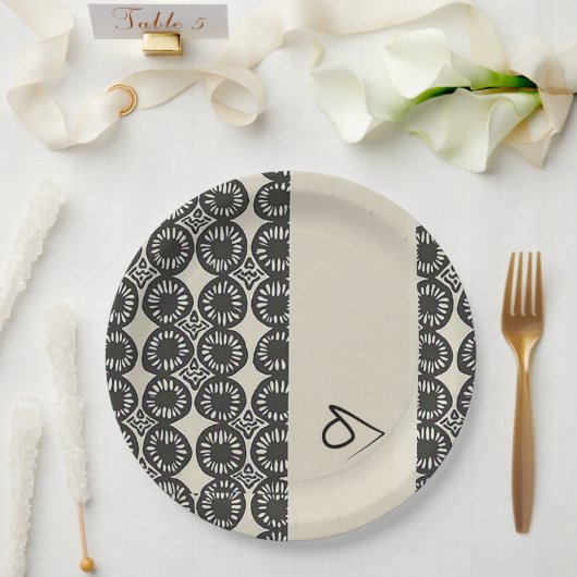 Sophisticated Luxury African Caribbean Papieren Bordje (Huwelijk)