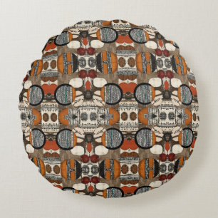 Sophisticated Luxury African Caribbean Rond Kussen