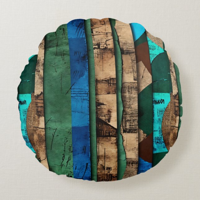 Sophisticated Luxury African Caribbean Rond Kussen (Voorkant)