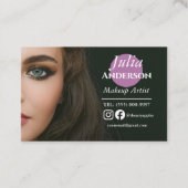 Sophisticated Makeup Artist MUA foto Visitekaartje (Voorkant)