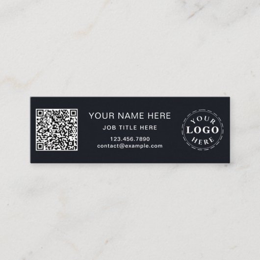 Sophisticated Maroon Pattern Slim Custom Mini Contactkaartje (Voorkant)