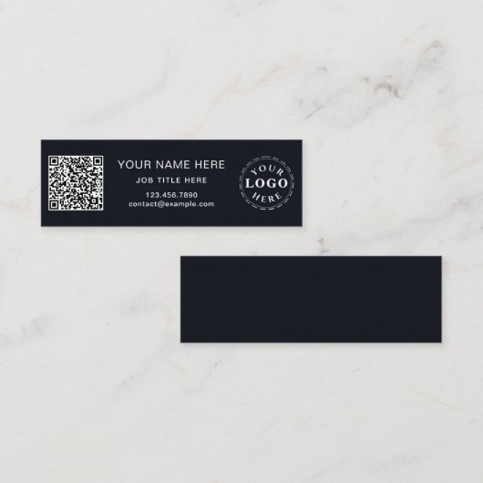 Sophisticated Maroon Pattern Slim Custom Mini Contactkaartje (Voorkant / Achterkant)