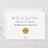 Sophisticated Merry Christmas Script Feestdagenkaart (Achterkant)