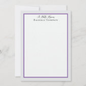 Sophisticated Minimalist Frame Note Card Notitiekaartje (Voorkant)