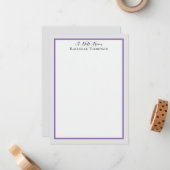 Sophisticated Minimalist Frame Note Card Notitiekaartje (Voorkant / Achterkant in situ)