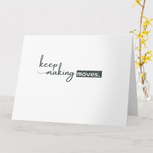 Sophisticated minimalist kaart (Gele Bloem)