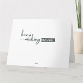 Sophisticated minimalist kaart (Achterkant)