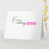 Sophisticated minimalist kaart (Gele Bloem)