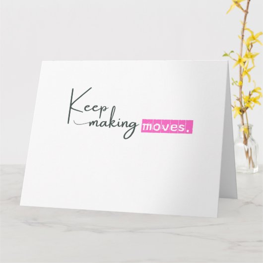 Sophisticated minimalist kaart (Gele Bloem)