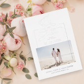 Sophisticated Minimalist Photo Elegant Script Folie Uitnodiging