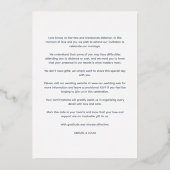 Sophisticated Minimalist Photo Elegant Script Folie Uitnodiging (Achterkant)