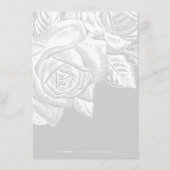 Sophisticated minimalist trouwkaart details informatiekaartje (Achterkant)