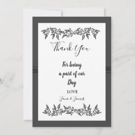 SOPHISTICATED MODERN bedankt Kaart