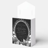 Sophisticated moderne bruiloft decor ontwerp bedankdoosjes (Geopend)