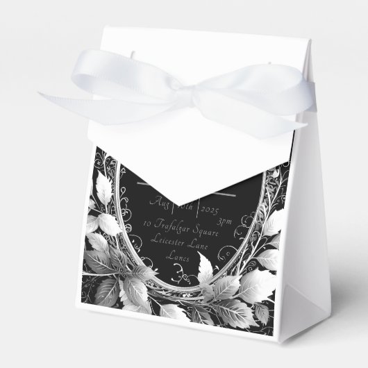 Sophisticated moderne bruiloft decor ontwerp bedankdoosjes (Voorkant Zijde)