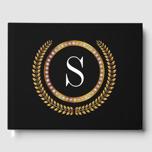 Sophisticated Monogram gastenboek (Voorkant)