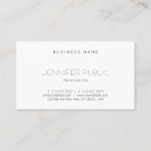 Sophisticated Monogram Lief Ontwerp Modern Luxe Visitekaartje (Achterkant)