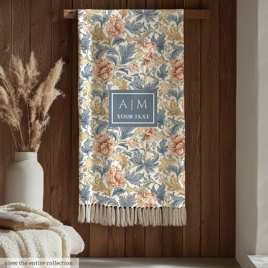 Sophisticated Morris stijl pimpernel patroon cadea Fleece Deken