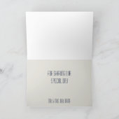 Sophisticated Navy en Gele Bloemen Bedankt (Binnen)