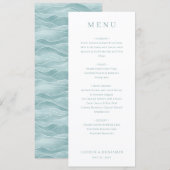 Sophisticated Off-White Menukaartsjabloon Menu (Voorkant / Achterkant)
