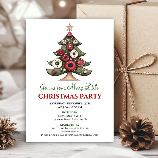 Sophisticated ontwerp kerstboom vakantie kaart