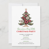 Sophisticated ontwerp kerstboom vakantie kaart (Voorkant)
