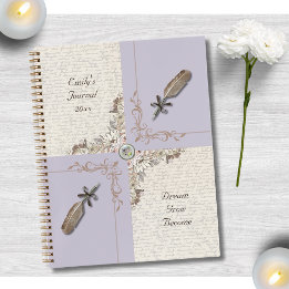 Sophisticated Pale Lavender Personal Journal Notitieboek