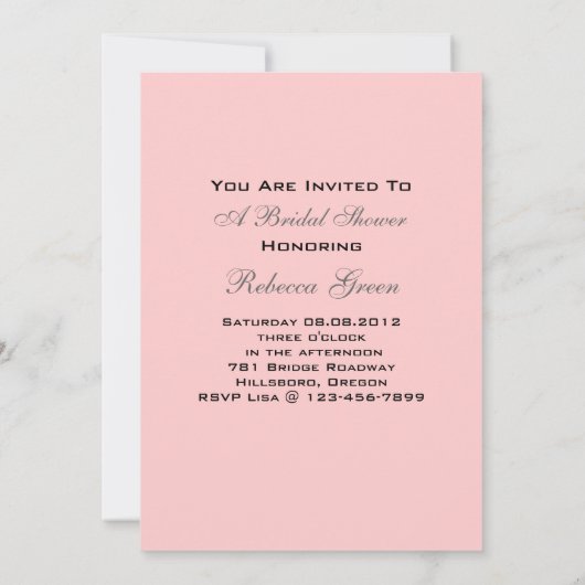 Sophisticated Paris floral Lace  theefeest Kaart (Achterkant)