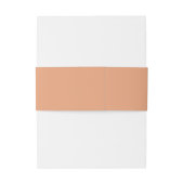 Sophisticated Perzik Minimalist Uitnodigingen Wikkel (Achterkant Voorbeeld)