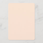 Sophisticated Perzik Minimalistisch Informatiekaartje (Achterkant)