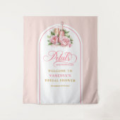 Sophisticated petals and prosecco pink gold wall wandkleed (Voorkant)