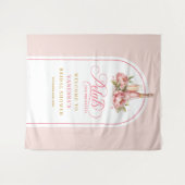 Sophisticated petals and prosecco wedding backdrop wandkleed (Voorkant (horizontaal))