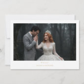 Sophisticated Pink First Christmas Wedding Tree Feestdagenkaart (Achterkant)